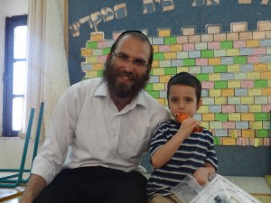 Shalom with his Rebbe.