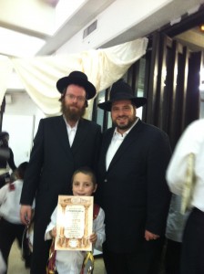 Yitzi with his Rebbe and me.